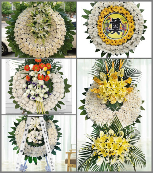福建龙岩上杭县稔田镇梅镇村花圈速递